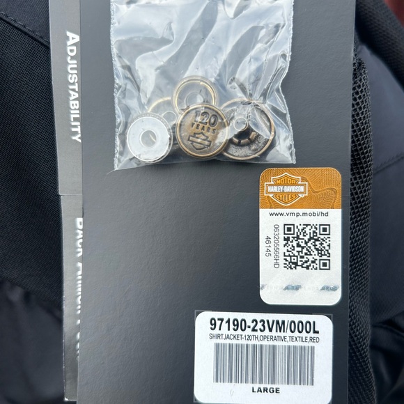 NWT Harley-Davidson Riding Jacket w/Ghost Armor -Large - Picture 12 of 16